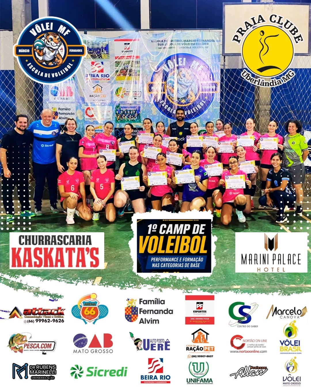 Colíder sedia 1º Camp de Voleibol e recebe profissional de um dos maiores clubes do Brasil