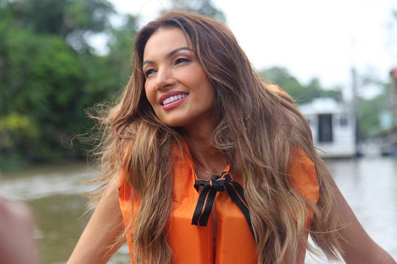 Patrícia Poeta visita Chapada e leva belezas do município para a TV nacional