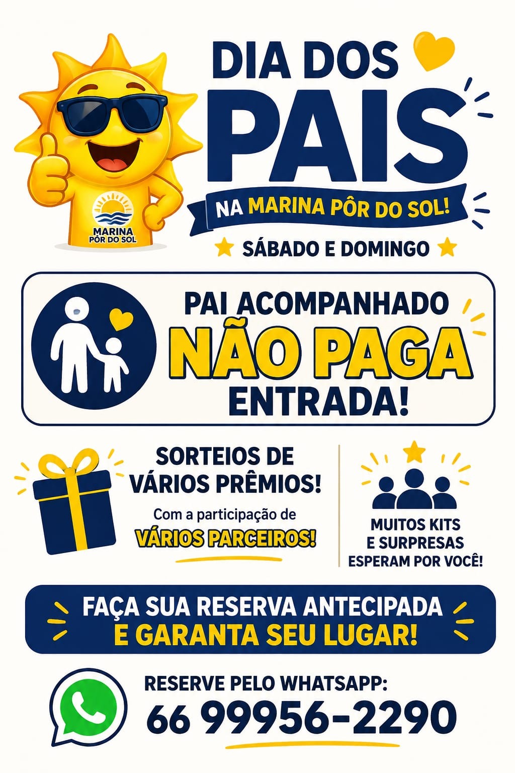 Dia dos Pais e na Marina Por do Sol 